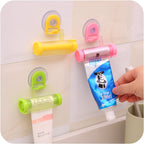 Bathroom Accessories Set Rolling Toothpaste Squeezer Tube Toothpaste Dispenser Toothbrush Holder Rack Stainless Steel Dispenser