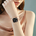 7-word Diamond Alloy Metal Classic Style Watch Band Pi-Mart