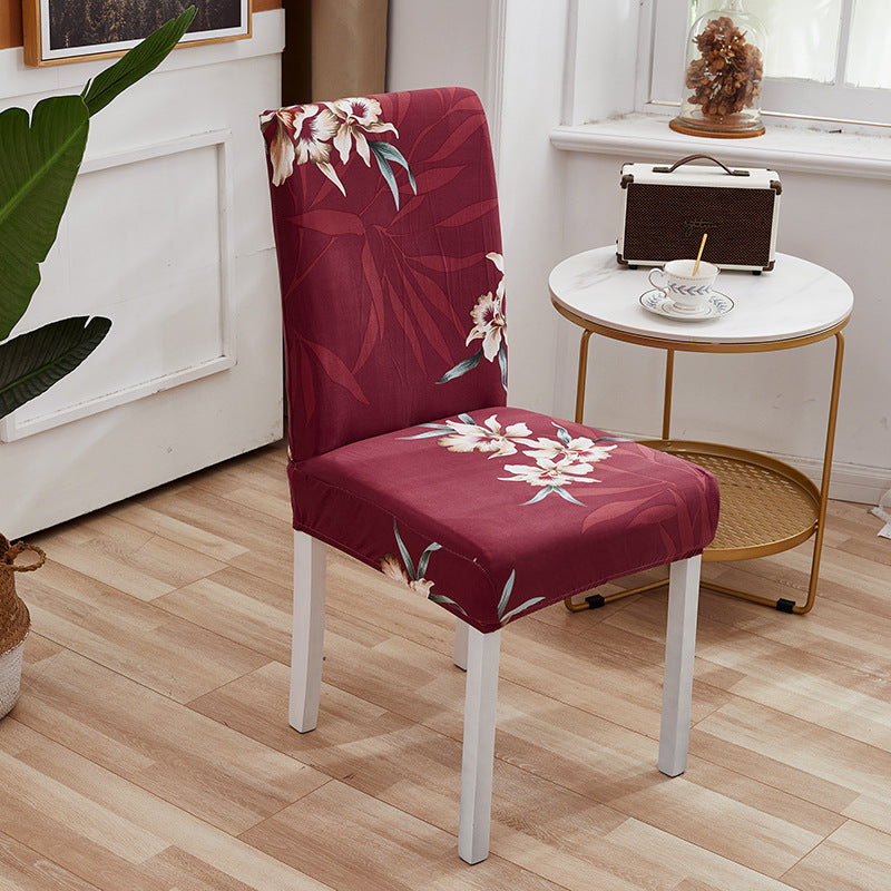 Chair Cover Cover Nordic Thick Elastic One Set Bedroom Hotel Restaurant Stool Cover Pi-Mart