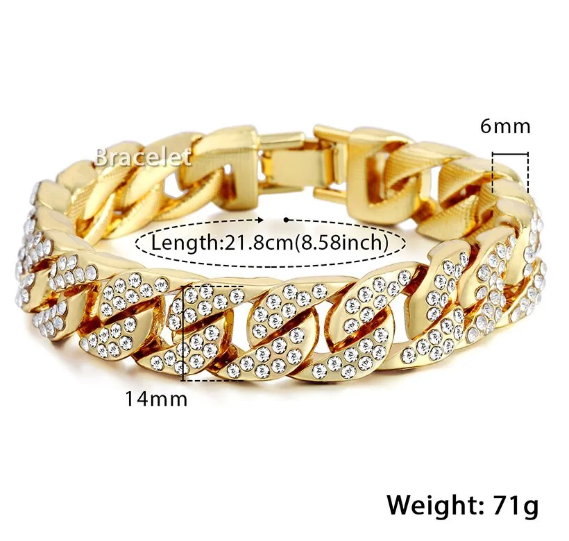 Cuban Chain Bracelet Pi-Mart