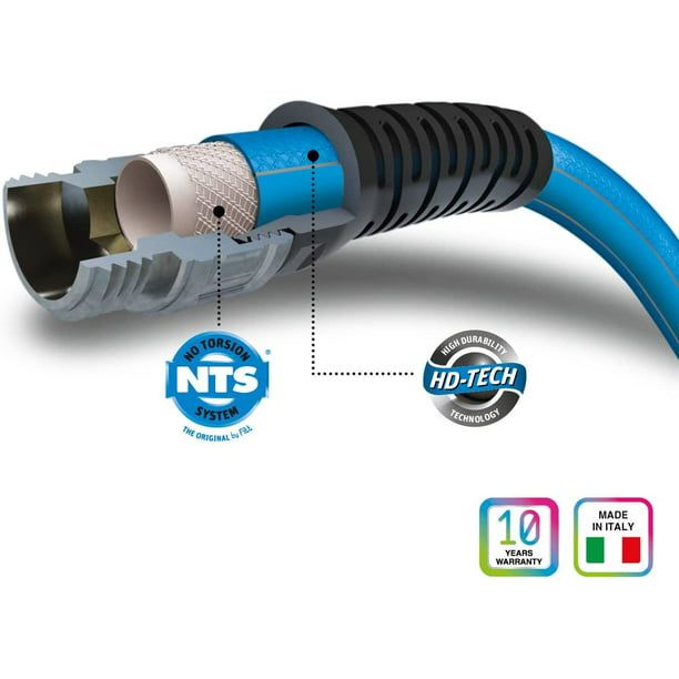 FITT HiFlo 100 ft. L Medium Duty Commercial Grade Lightweight Garden Hose