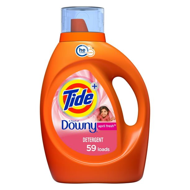 Tide Plus Downy April Fresh He Liquid Laundry Detergent; 59 Loads 92 fl oz