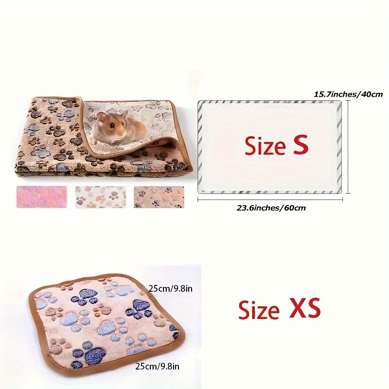 1pc Large Hamster Blanket, Small Animal Cage Liner, Pet Soft Sleeping Mat, Hamster Rabbit Blanket Lootquake LLC