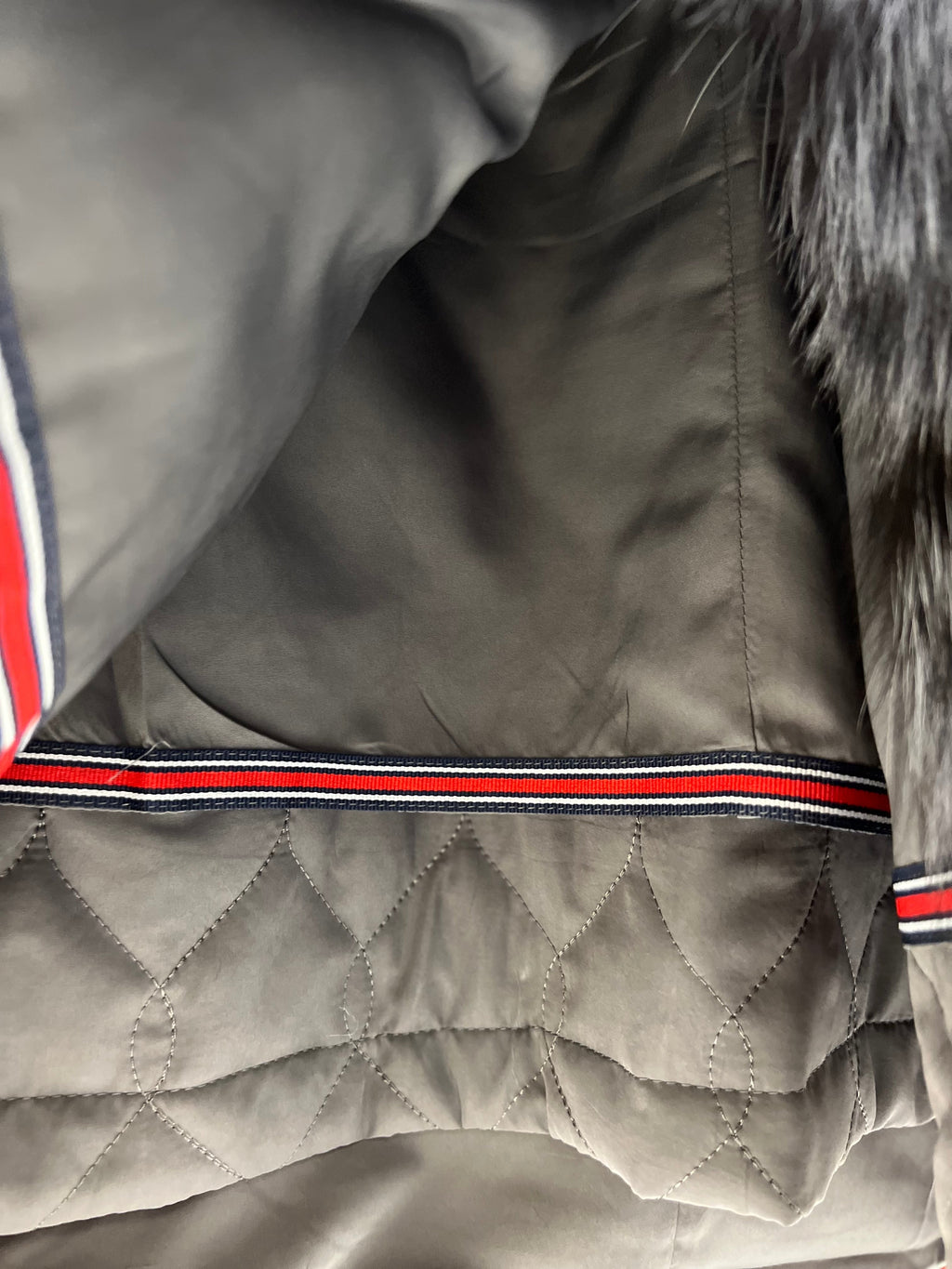 Roma Genuine Silver Fox Fur Rabbit Fur Insulated Parka in Red Alaska® Outerwear Company