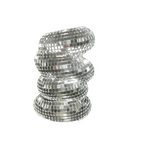 Small Sliver Disco Ball Vase Flower Planter Pot Table Decor Sculpture Table Centerpiece Home Decor Unique Housewarming Gift Pi-Mart