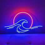 Neon Sign Mountain and Flow Water Led Lamp Pi-Mart