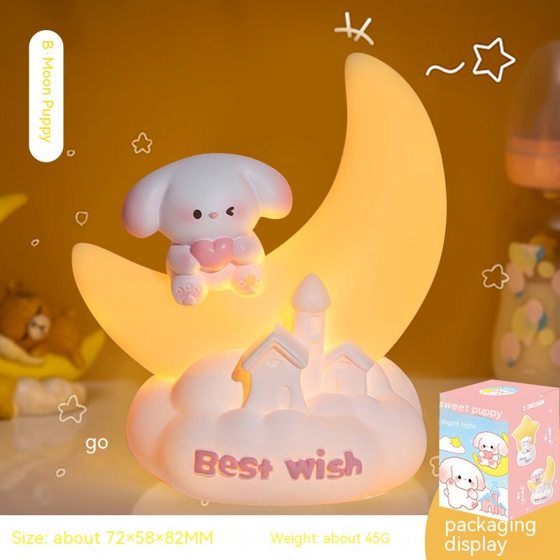 Sweet Puppy Small Night Lamp Cute Cartoon Pi-Mart