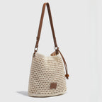 Woven hollow bag women, crochet bag, summer seaside vacation travel tote bag, beach bag, shoulder armpit bag - SJB-DIAMOND ELITES
