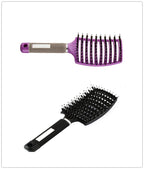 Hairbrush Anti Klit Brushy Haarborstel Women Detangler Hair Brush Bristle Nylon Scalp Massage  Teaser Hair Brush Comb Pi-Mart