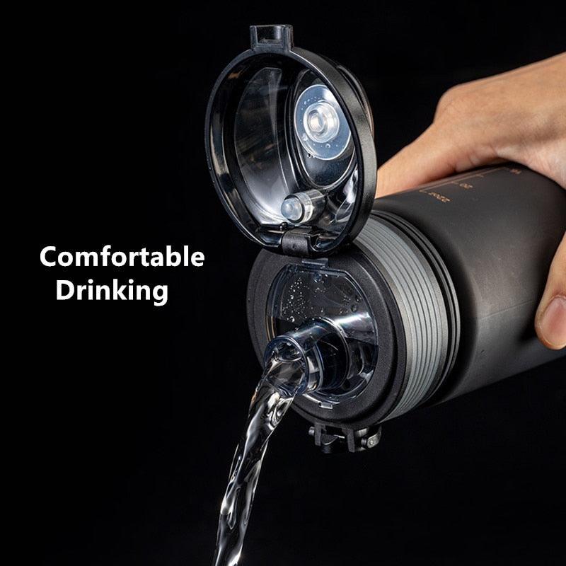 650ml/1000ml/1500ml High Quality Material Sport Water Bottle Cycling Climbing Gym Fitness Drinking Bottles Eco-Friendly Stainless Steel Vacuum Insulated Water Bottle Leak Proof Double-Wall Thermos Flask Water Bottle Drink Beverage Bottle Stevvex