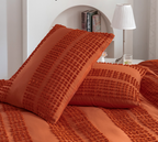 Home Textile Quilt Cover Three-piece Bedding Set Solid Color Cut Flower Quilt Cover Set Pi-Mart