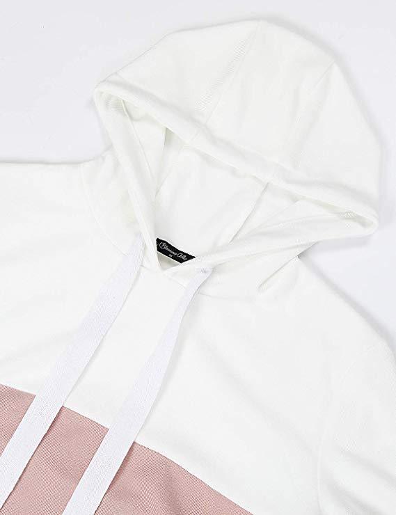 Collared drawstring hooded pocket hoodie Pi-Mart