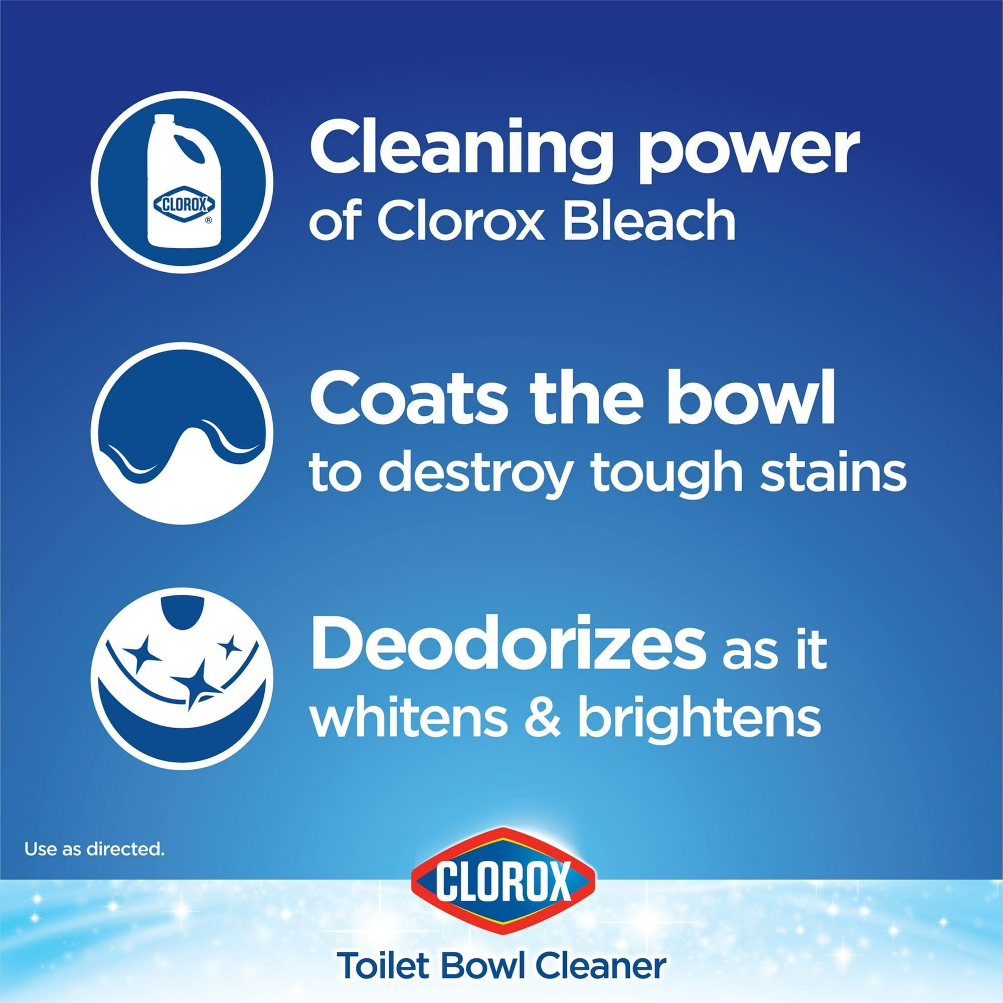Clorox Toilet Bowl Cleaner Clinging Bleach Gel, Ocean Mist, 24 fl oz, 2 Pack EasyOptionXY LLC