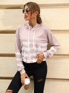 Drawstring Raglan Sleeve Hoodie