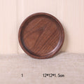 Japanese Style Wooden Black Walnut Rectangular Dinner Plate Pi-Mart