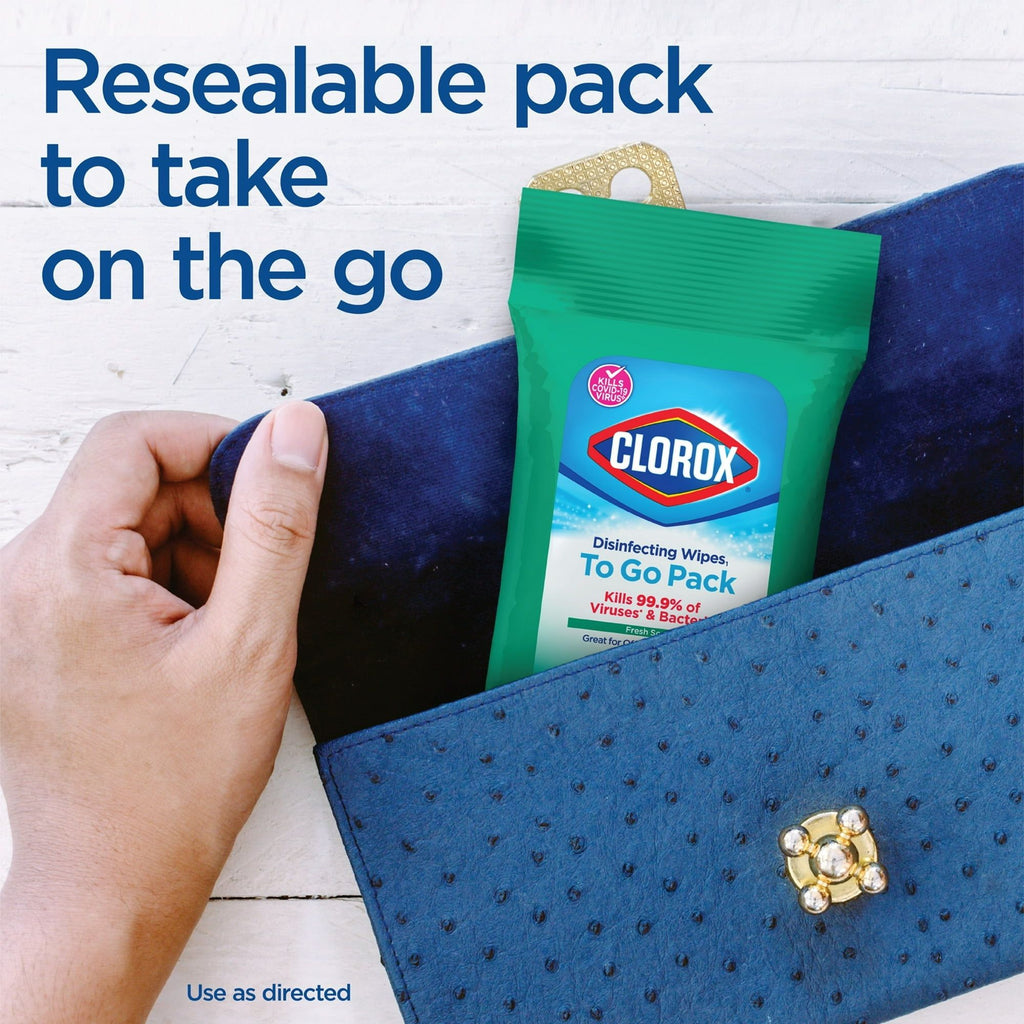 Clorox Disinfecting Wipes On The Go Bleach Free Travel Wipes Fresh Scent 9 Count EasyOptionXY LLC