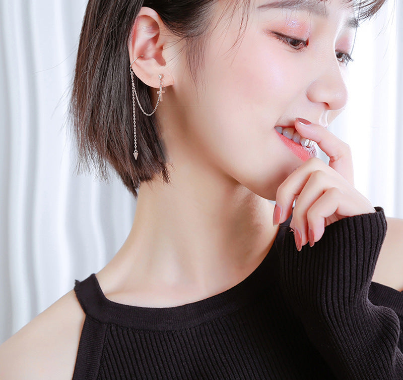 Single cross earring Pi-Mart