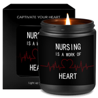 Lavender Scented Candle 5.3oz - Perfect Appreciation Gift for Nurses, Nursing Students, and Paramedics on Nurses' Day, Birthday, Graduation, or Thanksgiving - Unique and Meaningful Present, Women Men, Labor And Delivery, Nurs Lootquake LLC