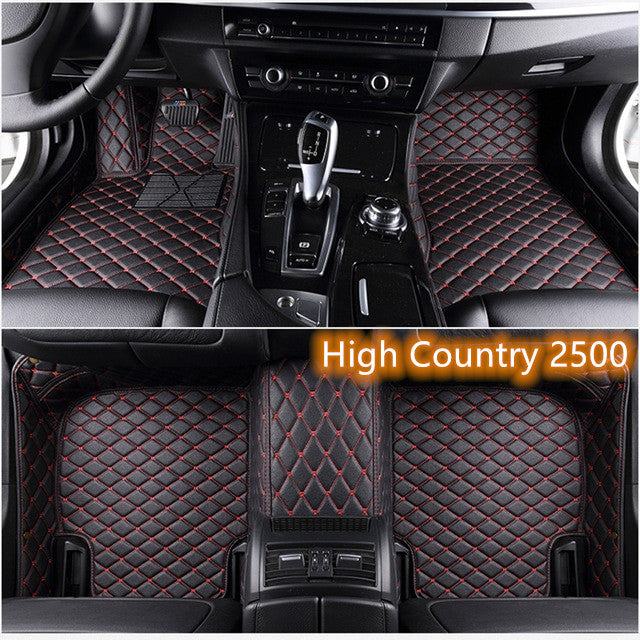 Fully Surrounded Car Leather Floor Mat Pad All Weather Protection Pi-Mart