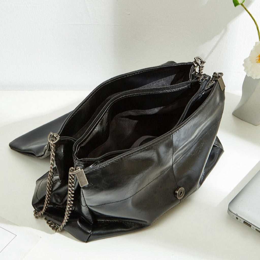 Crossbody shoulder quilted large capacity bag women, versatile commuter bag, chain crossbody bag, shoulder bag - SJB-DIAMOND ELITES