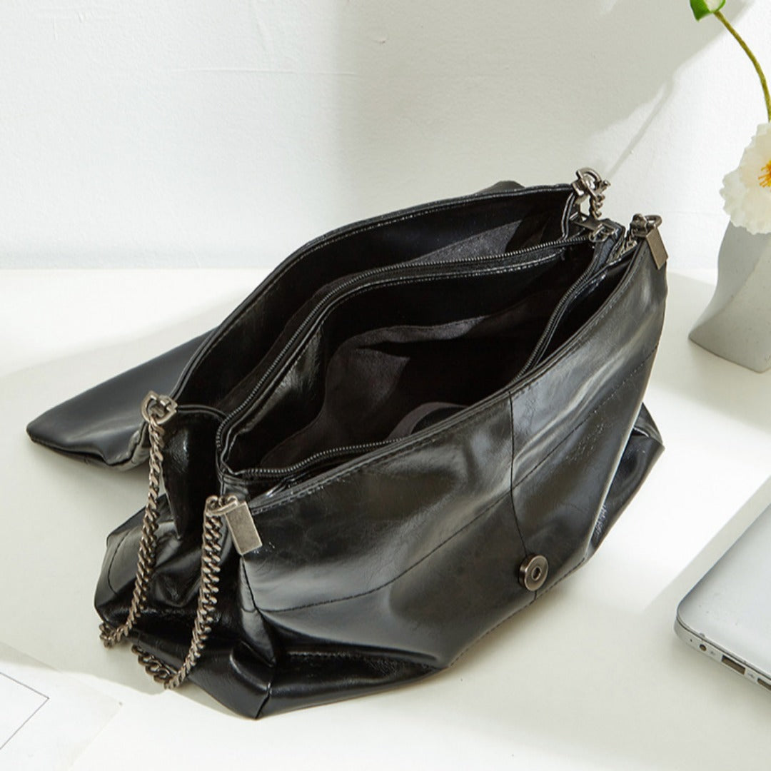 Crossbody shoulder quilted large capacity bag women, versatile commuter bag, chain crossbody bag, shoulder bag - SJB-DIAMOND ELITES
