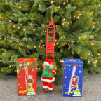 Santa Claus Climbing Ladder Electric Santa Claus Climbing Ladder Pi-Mart