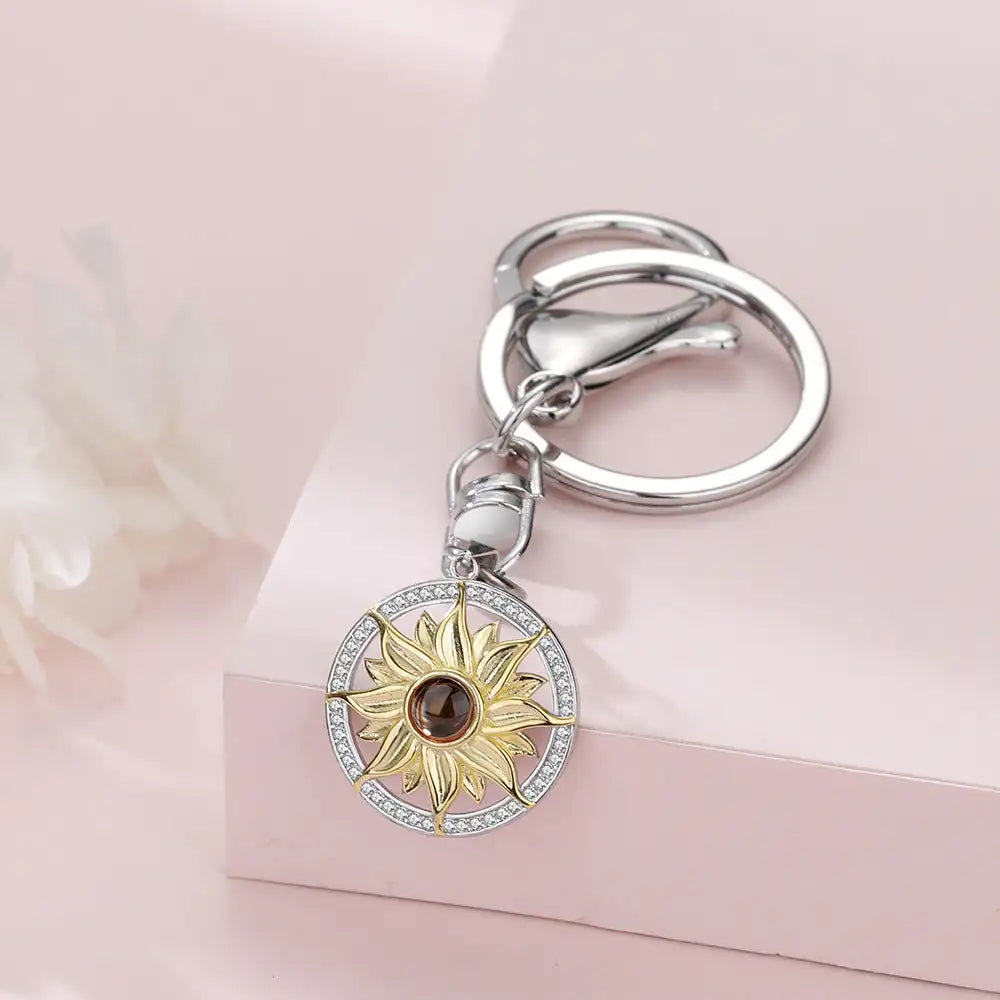 Fashion Personality Photo Projection Keychain