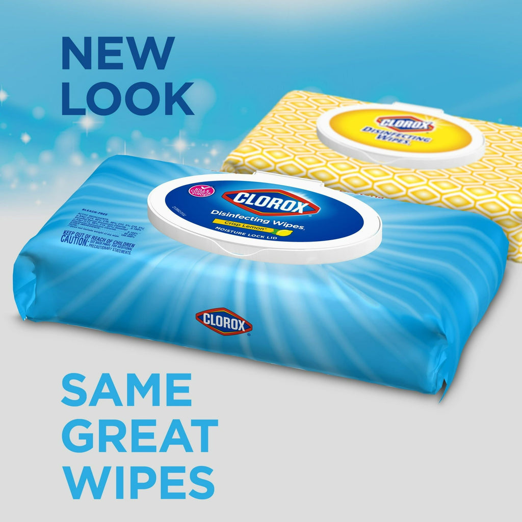Clorox Disinfecting Wipes Soft Pack, Crisp Lemon, 75 Count EasyOptionXY LLC