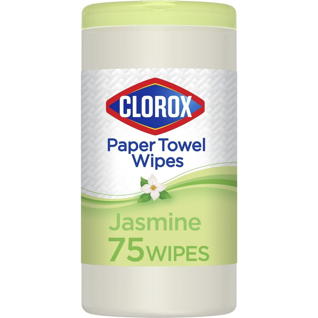 Clorox Multi-Purpose Paper Towel Cleaner Wipes, Jasmine Scent, 75 Count - SJB-DIAMOND ELITES