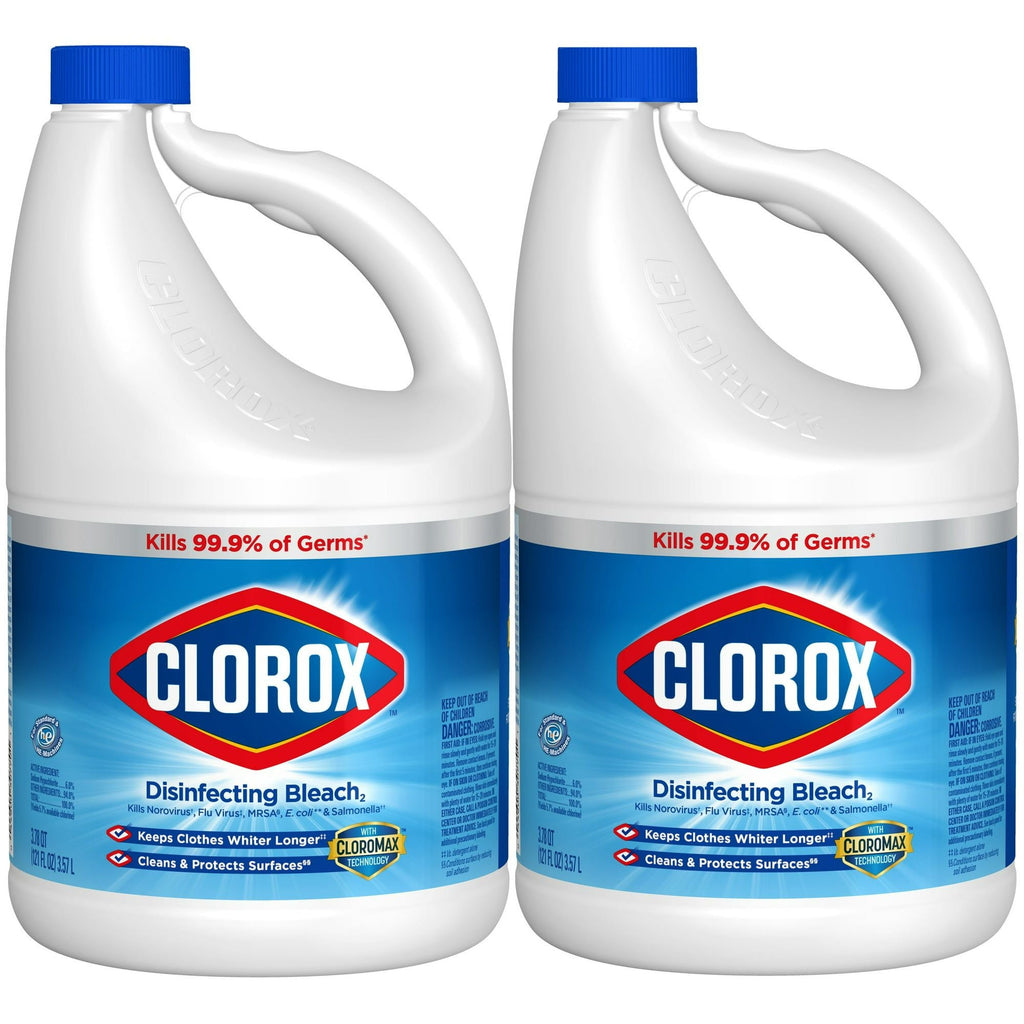 Clorox Regular Liquid Bleach, 121 oz Bottle, 2 ct - SJB-DIAMOND ELITES