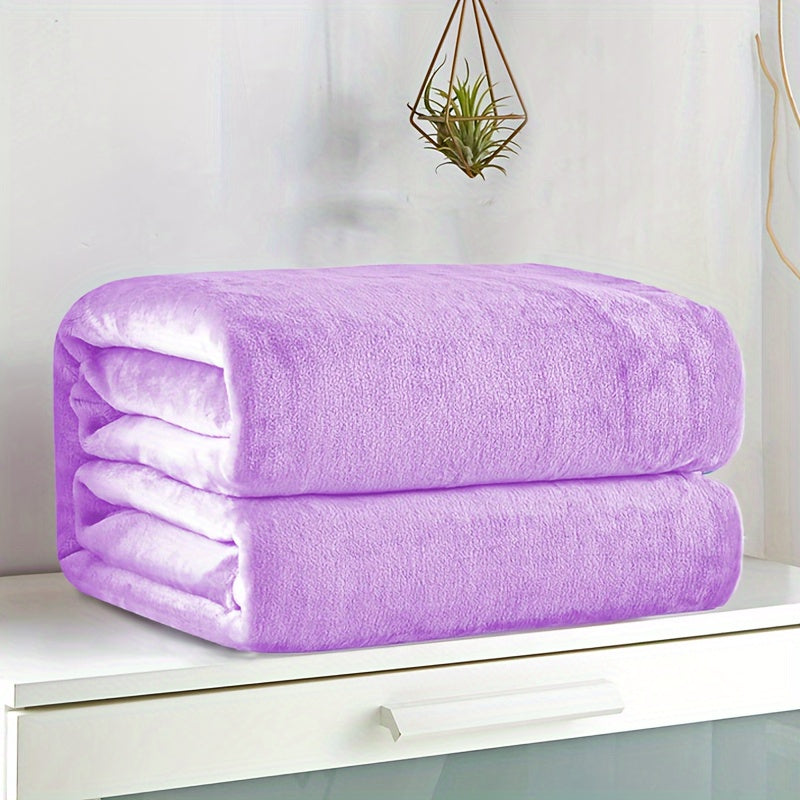 Ultra-Soft Flannel Throw Blanket - Solid Color, Cozy & Warm for Couch, Bed, Office, and Travel - Machine Washable, All-Season Comfort Lootquake LLC