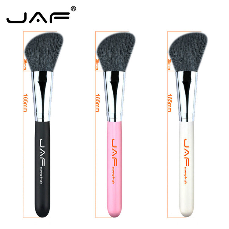JAF makeup brush Single oblique head blush brush Natural mountain wool Source new product 12GKYA Rouge brush Pi-Mart