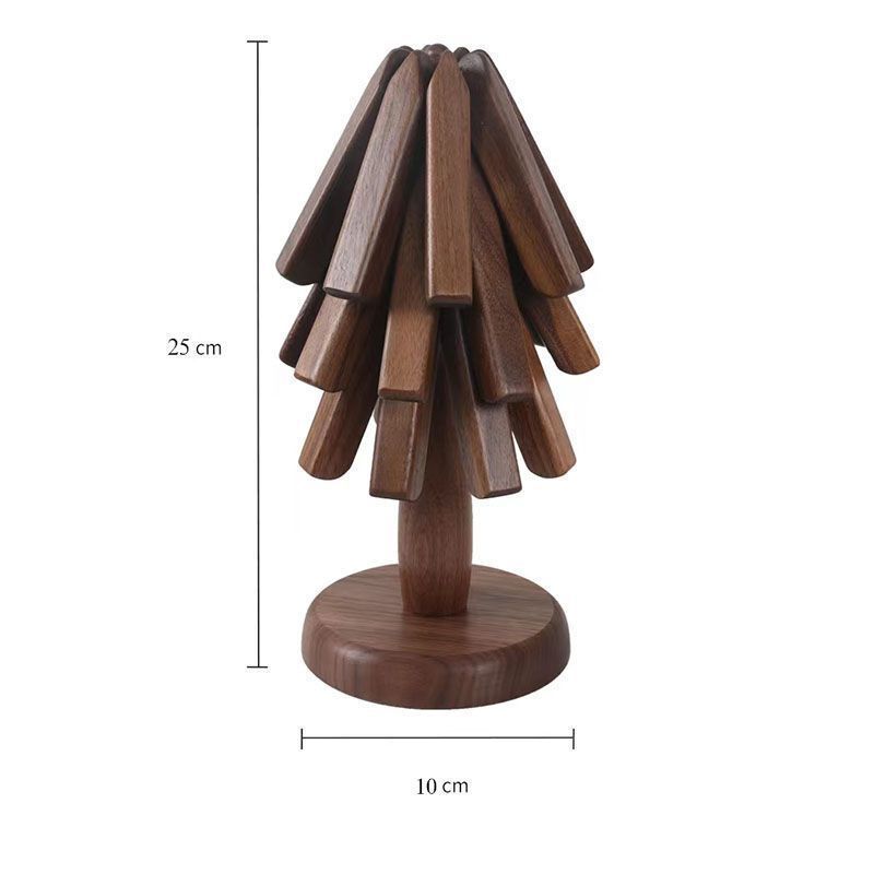 Black Walnut Solid Wood Table Decoration A Tree Anti-scald Thermal Pad Pi-Mart