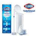 Clorox ToiletWand Disposable Toilet Cleaning System ToiletWand Storage Caddy and 6 Disinfecting ToiletWand Refill Heads (Packaging May Vary) - SJB-DIAMOND ELITES