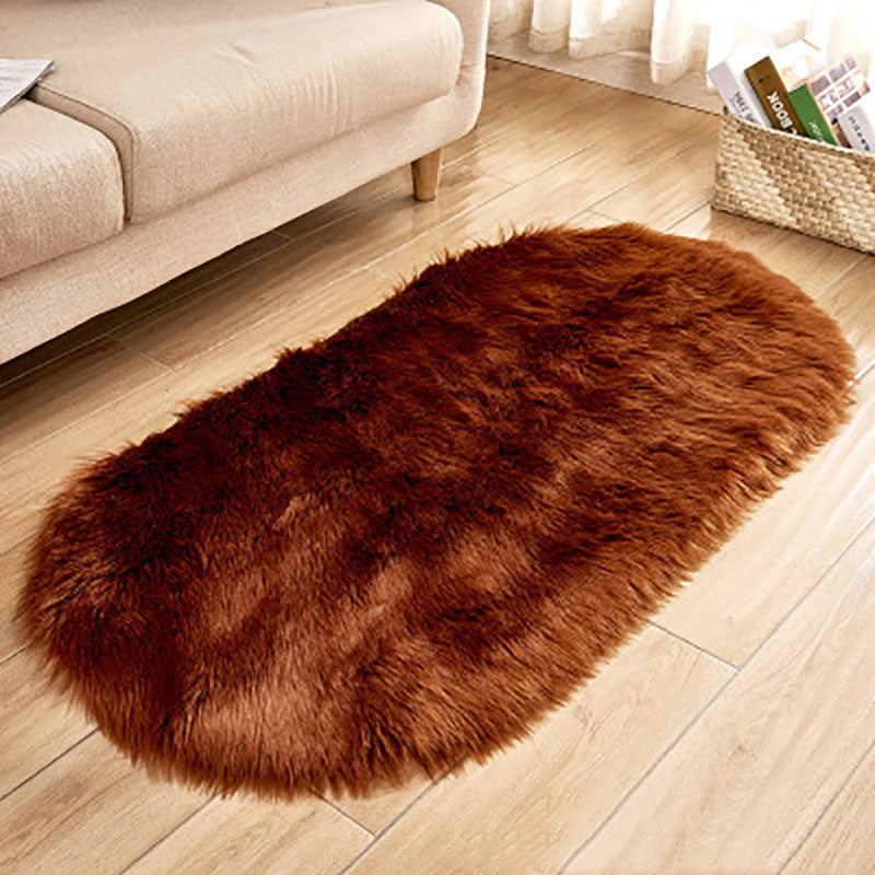 Oval wool-like carpet Pi-Mart