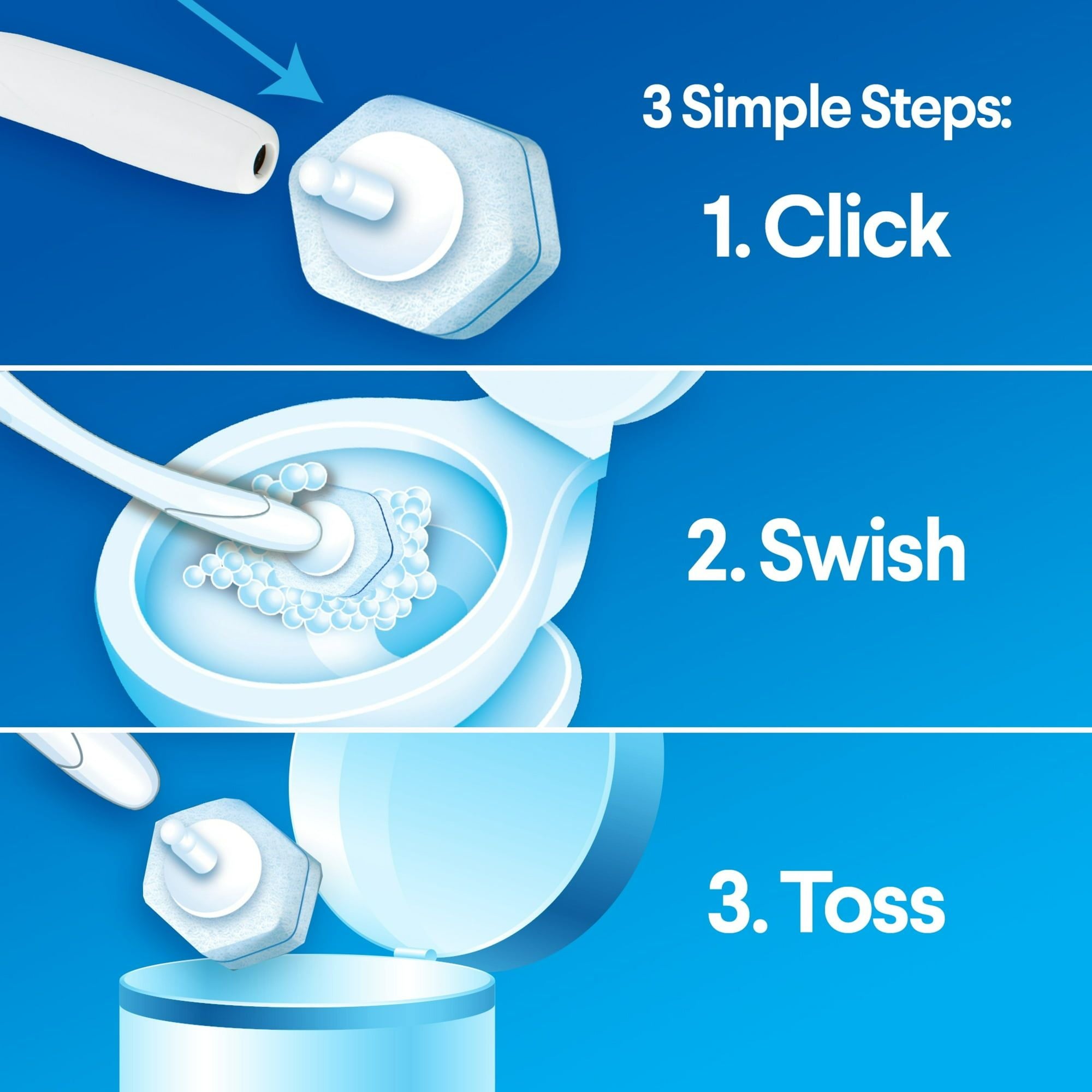 Clorox ToiletWand Disposable Toilet Cleaning System ToiletWand Storage Caddy and 6 Disinfecting ToiletWand Refill Heads (Packaging May Vary) - SJB-DIAMOND ELITES