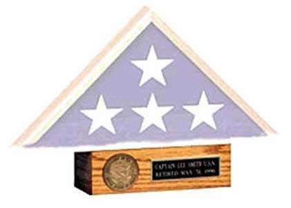Oak Pedestal for Flag case, Flag case Pedestals The Military Gift Store