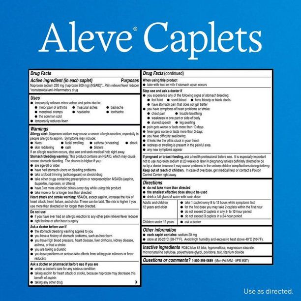 Aleve Caplets Soft Grip Arthritis Cap Naproxen Sodium Pain Reliever, 24 Count - SJB-DIAMOND ELITES