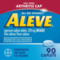 Aleve Caplets Easy Open Arthritis Cap Naproxen Sodium Pain Reliever, 90 Count - SJB-DIAMOND ELITES