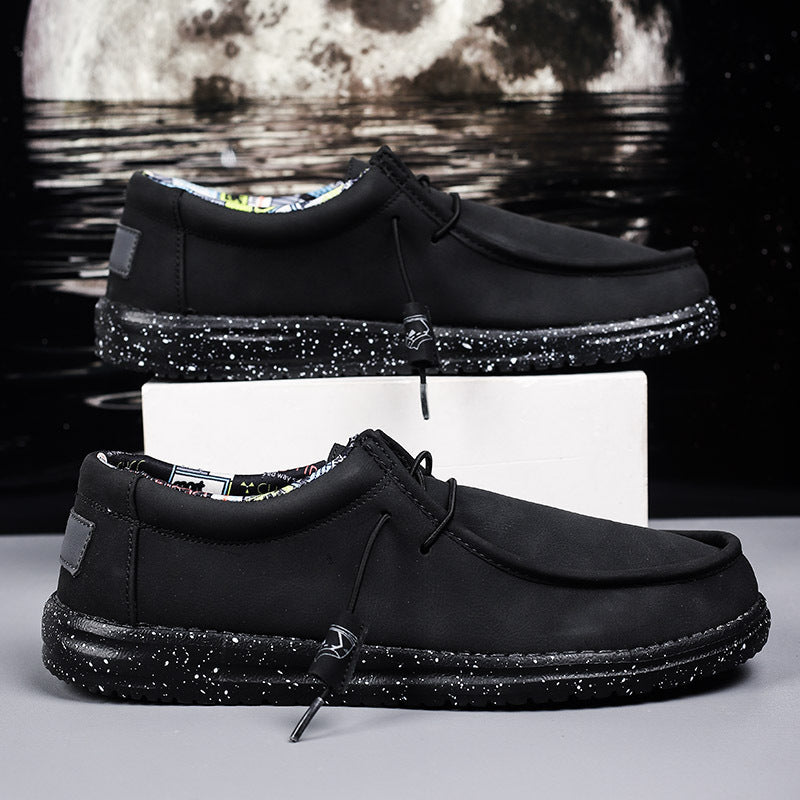 Leather Pedal Driving Leisure Lazy Men's Shoes Pi-Mart