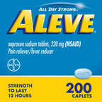Aleve Caplets Naproxen Sodium Pain Reliever, 200 Count - SJB-DIAMOND ELITES
