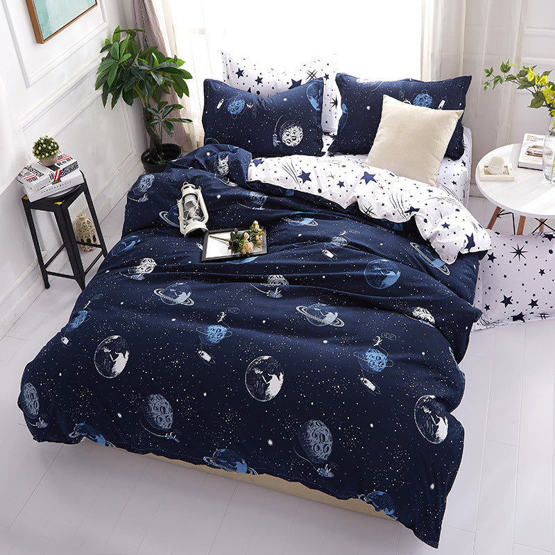 Three Or Four Piece Cotton Duvet Cover Pi-Mart