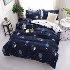 Three Or Four Piece Cotton Duvet Cover Pi-Mart