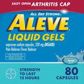 Aleve Liquid Gels Easy Open Arthritis Cap Naproxen Sodium Pain Reliever, 80 Count - SJB-DIAMOND ELITES