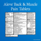 Aleve Back & Muscle Pain Reliever Naproxen Sodium Tablets, 200 Count - SJB-DIAMOND ELITES