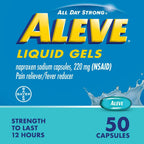 Aleve Liquid Gels Naproxen Sodium Pain Reliever, 50 Count - SJB-DIAMOND ELITES