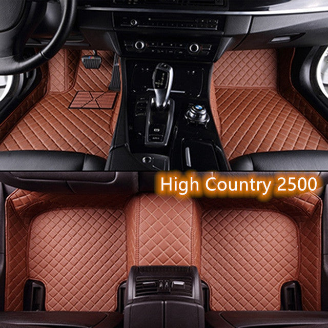 Fully Surrounded Car Leather Floor Mat Pad All Weather Protection Pi-Mart