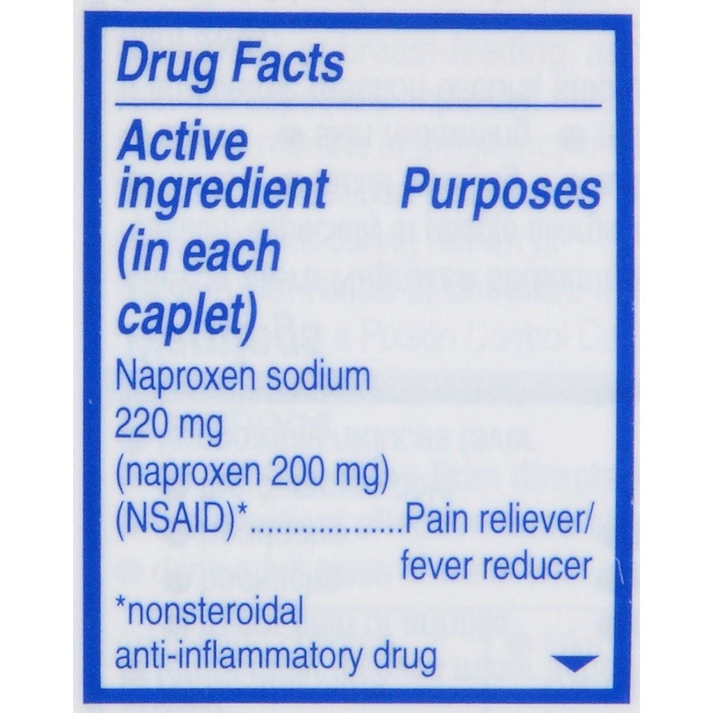 Aleve Pain Reliever Fever Reducer Caplet, 320 Ct EasyOptionXY LLC