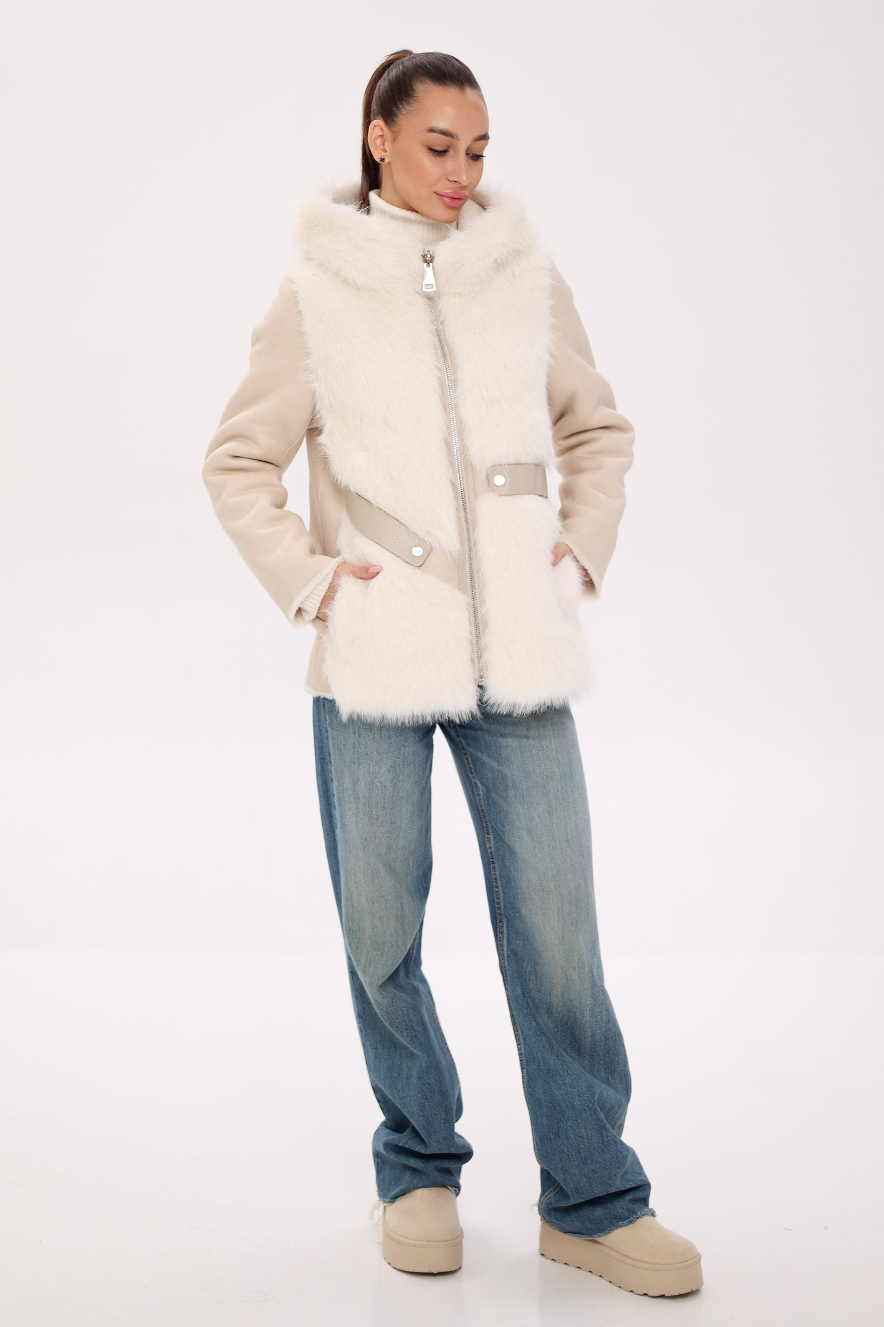 ⇆ Reversible Hooded Wool Blend Jacket - SJB-DIAMOND ELITES