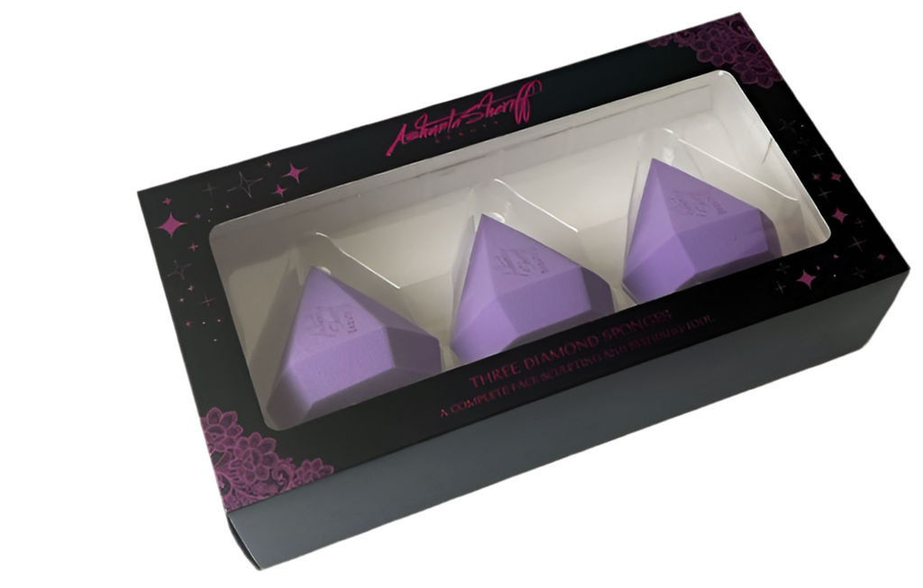 Ashunta Sheriff Beauty Diamond Sponge 3 pc set Ashunta Sheriff Beauty